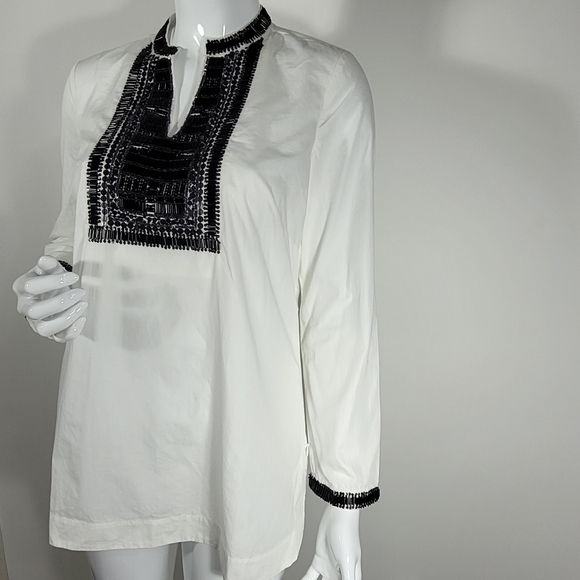 Talbots Embellished Poplin Tunic BUNDLE&SAVE! - Picture 2 of 5